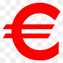 Red Euro Icon - Free red currency icons Euro Sign Png