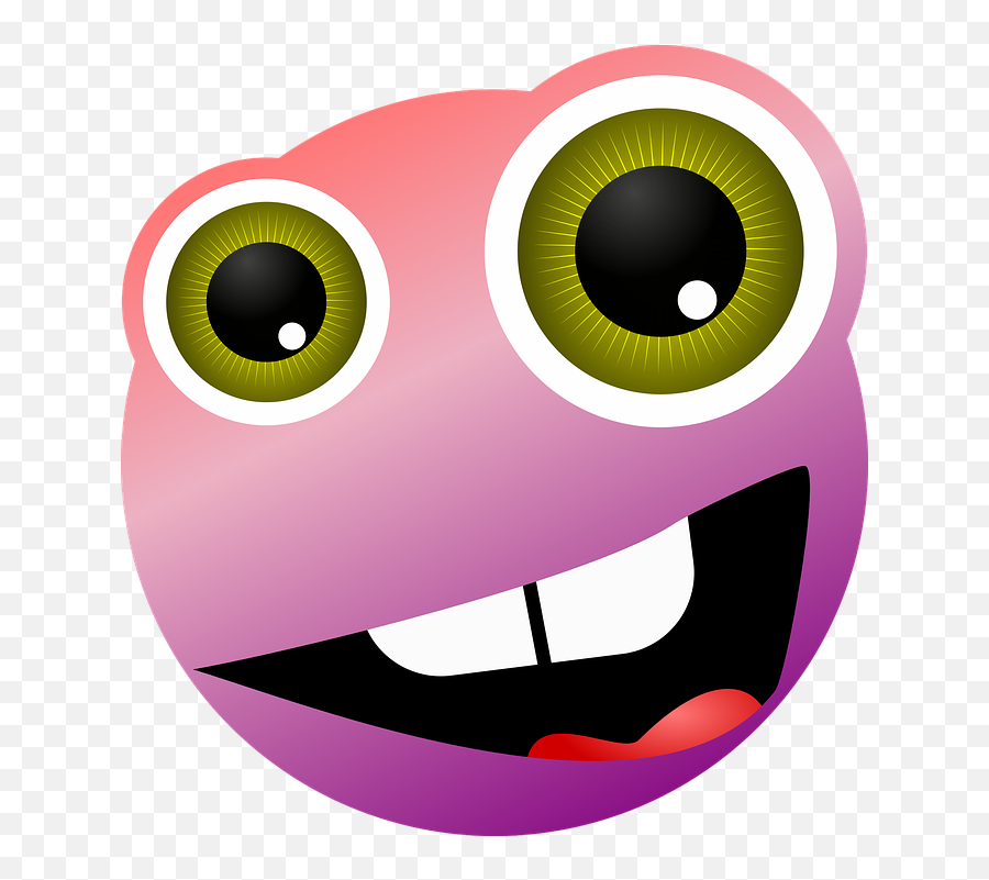 Smiley Graphic Crazy - Fou Smiley Png,Crazy Eyes Png