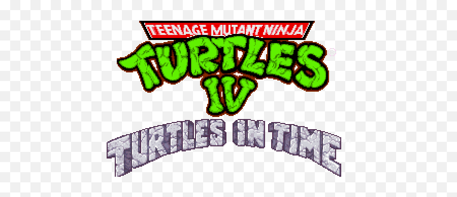 Teenage Mutant Ninja Turtles Iv - Teenage Mutant Ninja Turtles Turtles In Time Logo Png,Ninja Turtle Logo