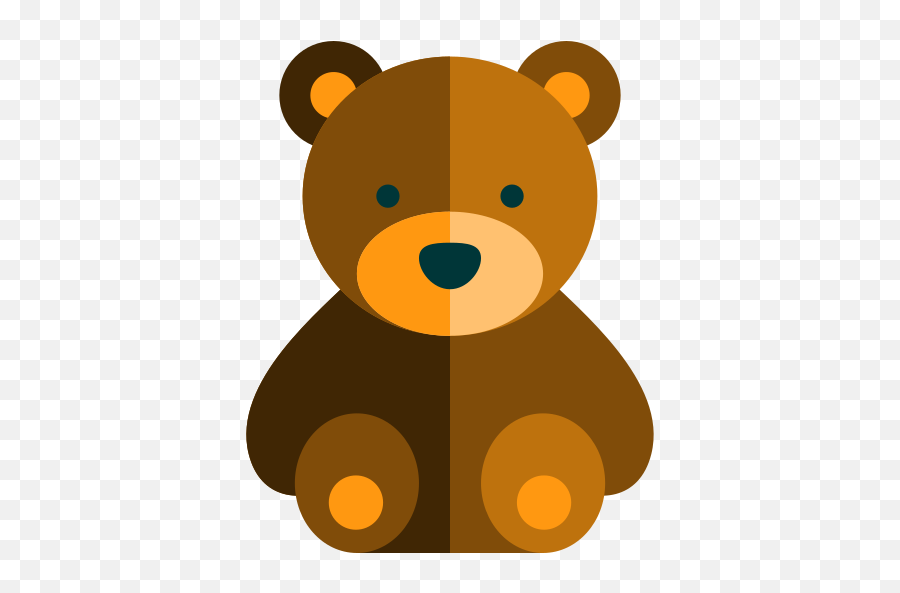 Bear - Free Animals Icons Teddy Bear Flat Icon Png,Teddy Bear Icon