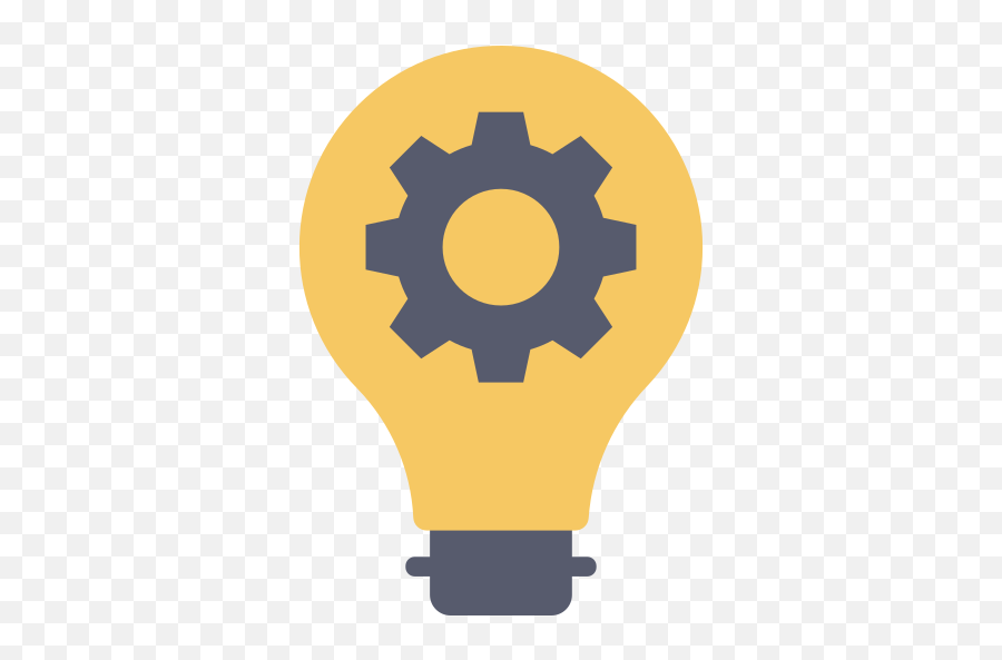 Light Bulb - Free Marketing Icons Gear Icon Png,Yellpow Light Blub Icon