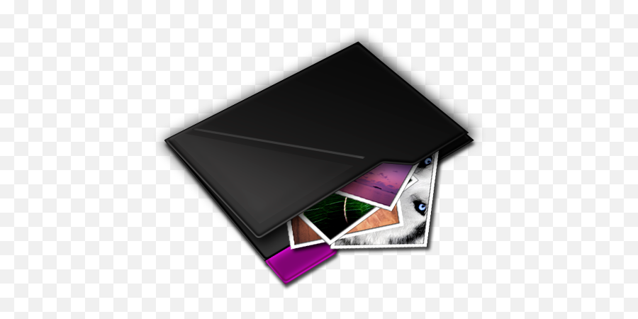 Folder My Pictures Inside Purple Icon - Vivid Icon Set Folding Png,Purple Folder Icon