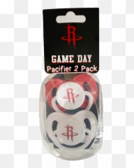 Houston Rockets 2 - Pack Primary Logo Pacifiers Solid png