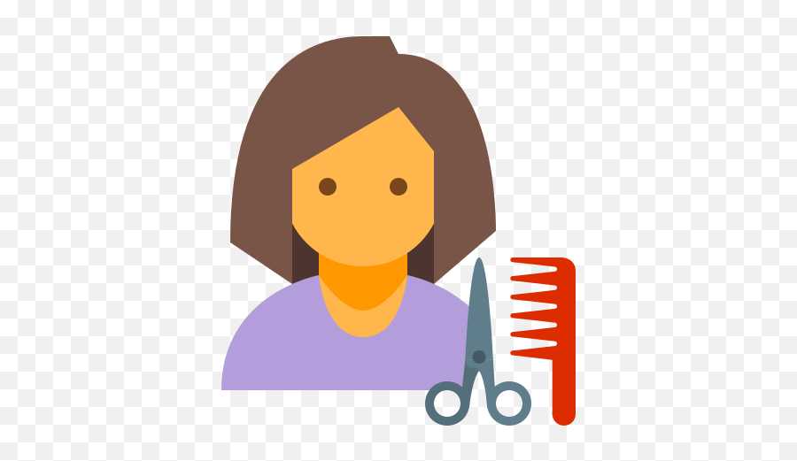 Hairdresser Icon In Color Style - Clipart Person Icon Png,Hairdresser Icon