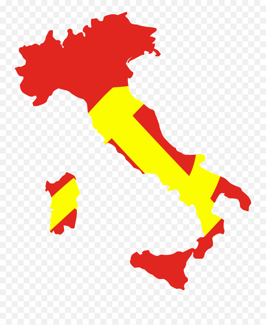 Italy - Transparent Italy Flag Map Png,Italy Png