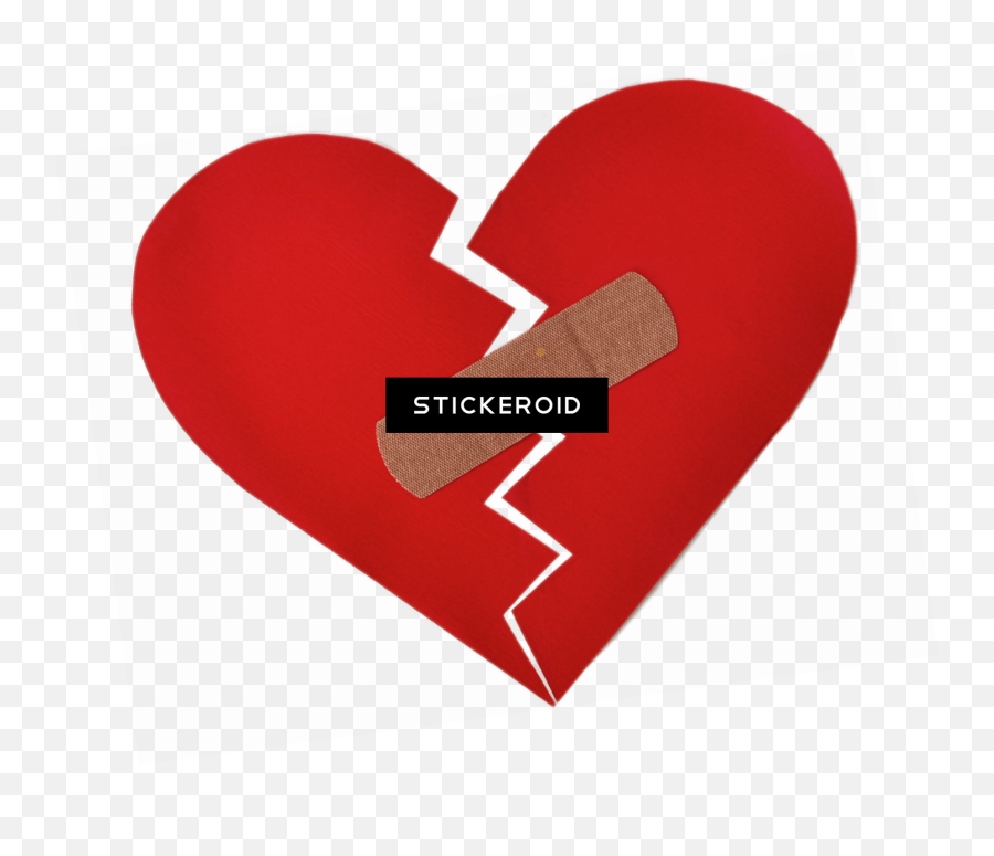 Broken Heart With Bandaid Png Image - Heart,Bandaid Png