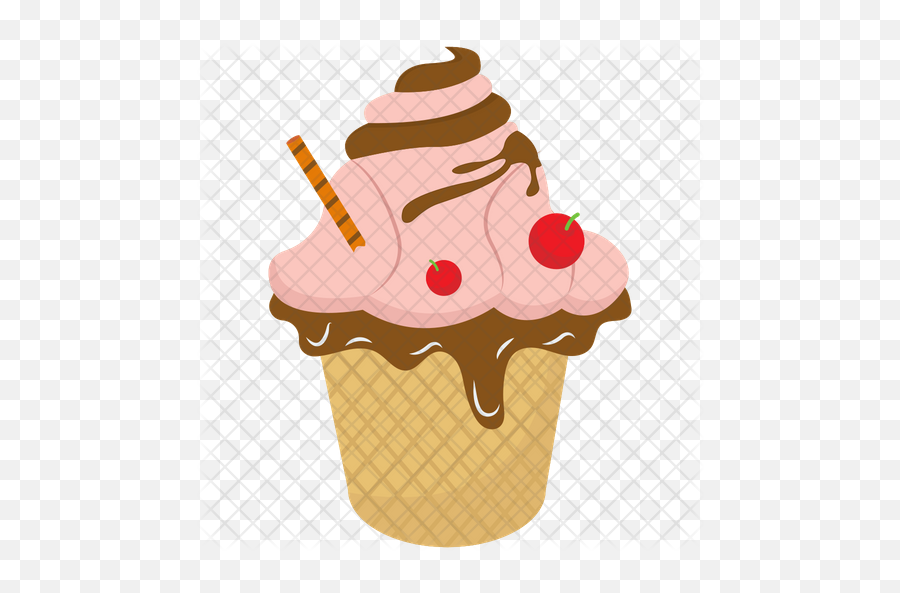 Ice Cream Cup Icon Of Isometric Style - Ice Cream Cone Png,Ice Cream Cup Png