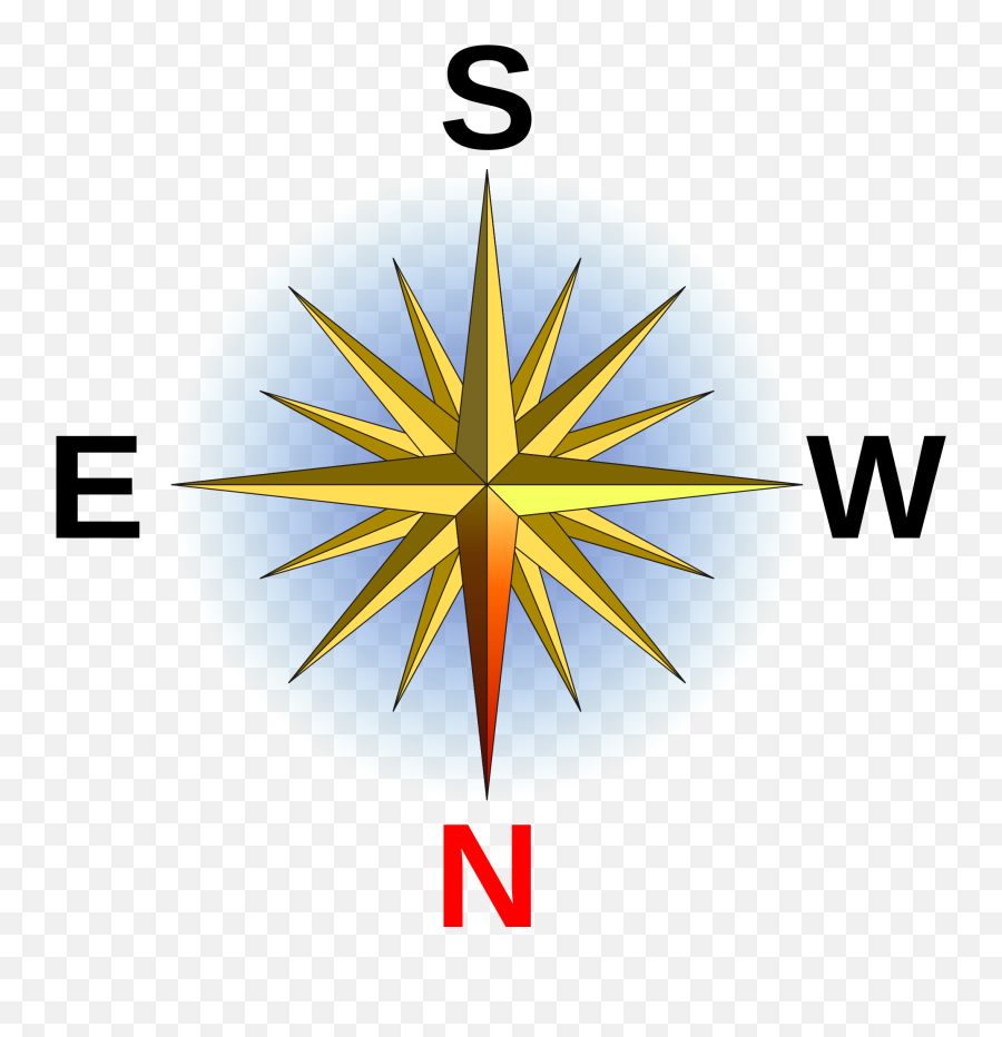 Download Compass Rose En Small S - Compass North Facing South Png,Cool Designs Png