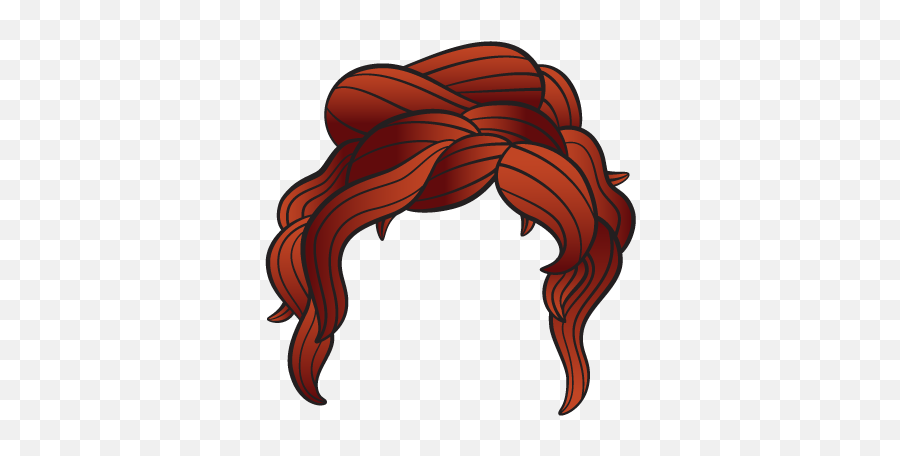 Cartoon Hair Png 1 Image - Hair Cartoons,Red Hair Png