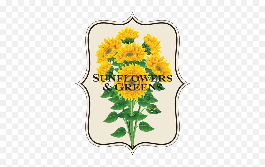 Sunflowers And Greens - Sunflower Png,Sunflower Logo