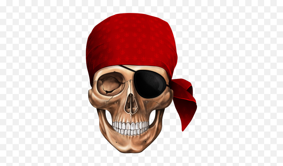 Download Skull Piracy Jolly Roger Human Symbolism Pirate - Pirat Bandana Png,Jolly Roger Png