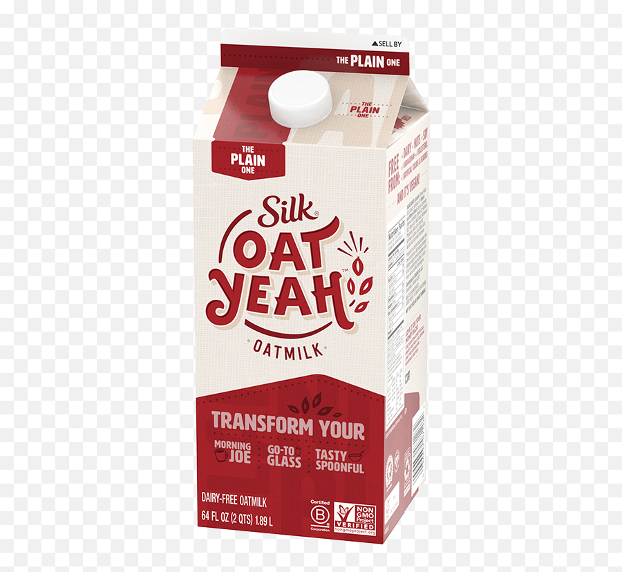 The Plain One Oatmilk - Silk Oat Yeah Milk Png,Oats Png