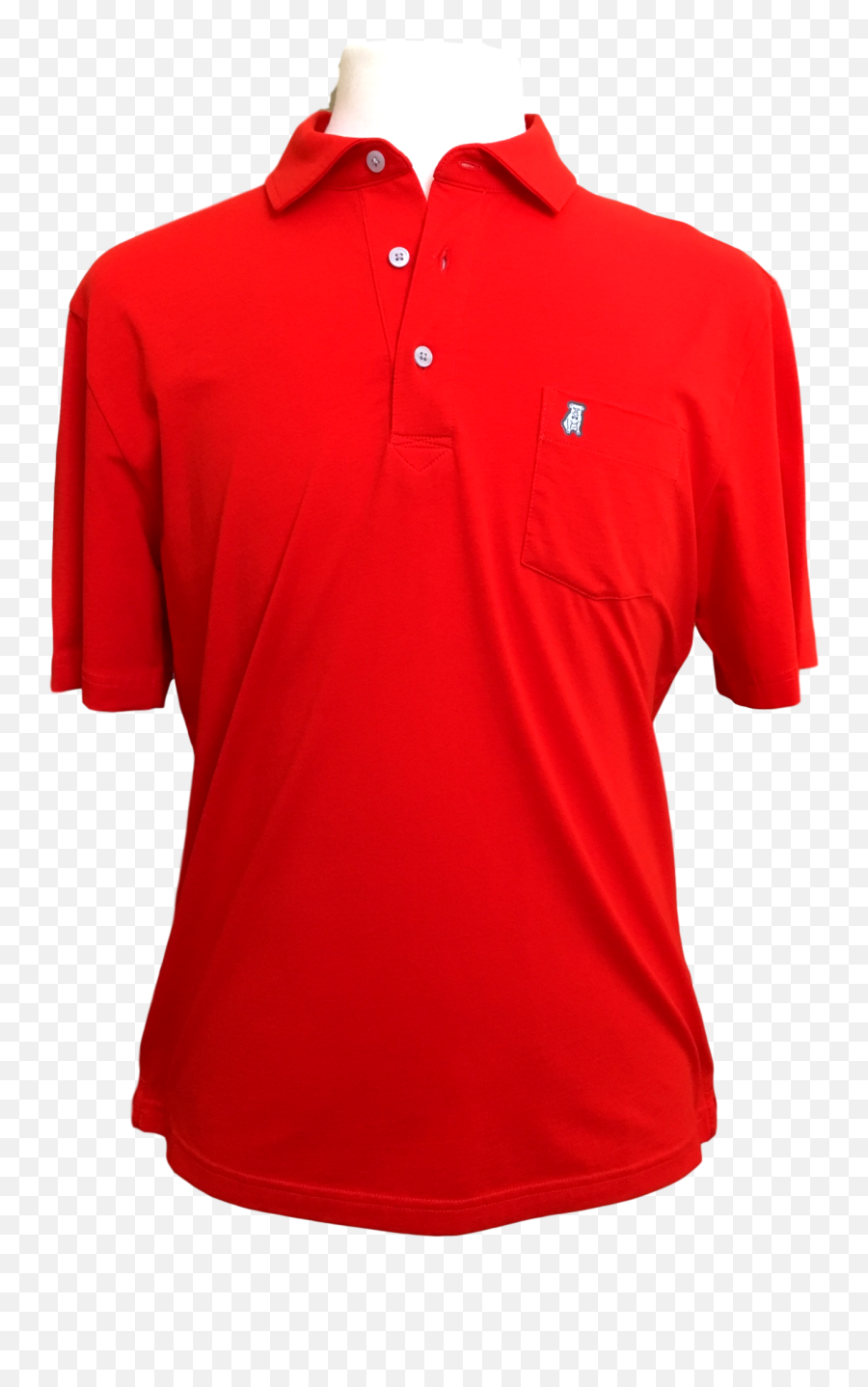 The Dapper Dog Flagship Polo - Fiery Red Red Polo Shirt Png,Red Shirt Png