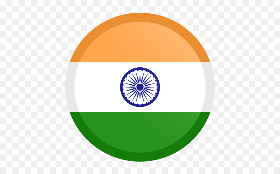 Indian Flag Png Button Round Free Images Starpng - India Flag Icon Round,Rounded Star Png