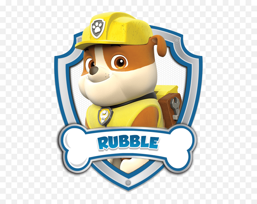 Download Rubble Paw Patrol Logo 5 By Carolyn - Cap N Turbot Rubble From Paw Patrol Png,Paw Patrol Logo Png