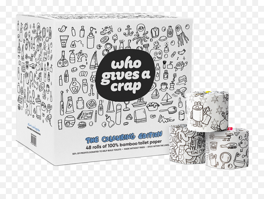 Colouring Edition Toilet Paper Who Gives A Crap Australia - Gives A Crap Colouring Edition Png,Toilet Paper Png