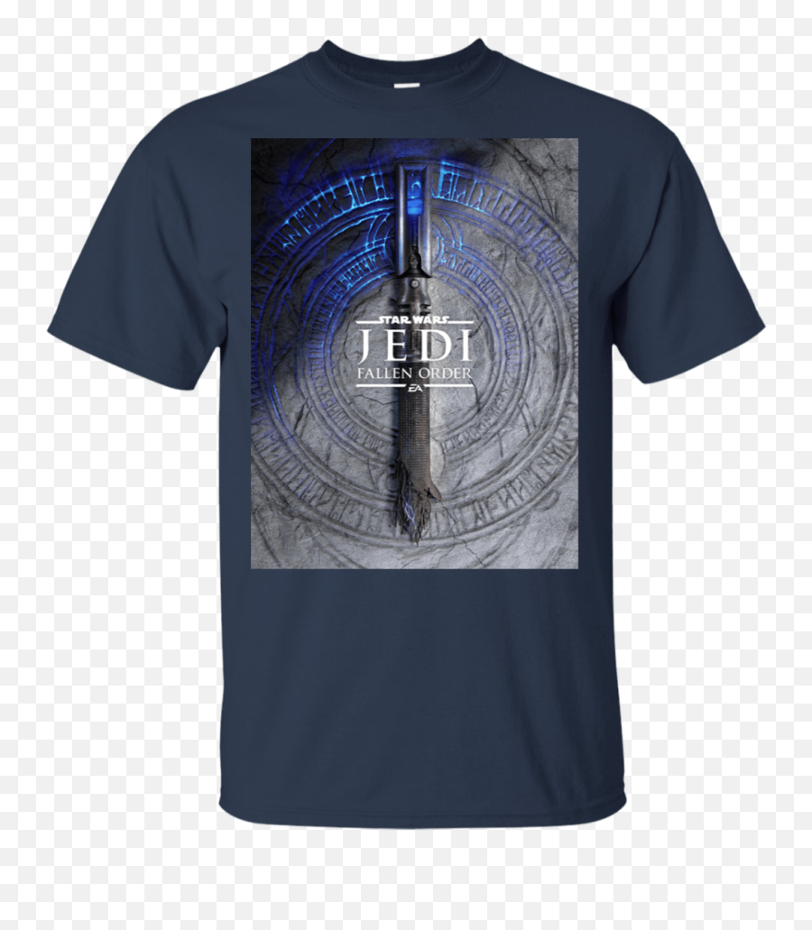Star Wars Jedi Fallen Order Teaser Image Lightsaber T - Shirt Guess I Ll Die Dnd Shirt Png,Jedi Symbol Png