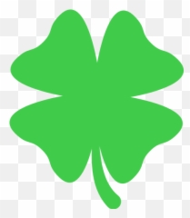 Four Leaf Clover Emoji For Facebook Email U0026 Sms Id 1533 - 4 Black Background png