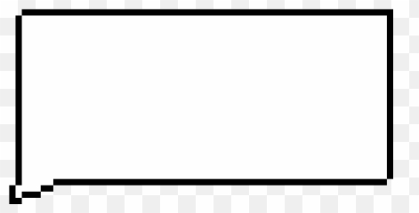 Pixilart - Speech Bubble by PixelLord12 Monochrome png