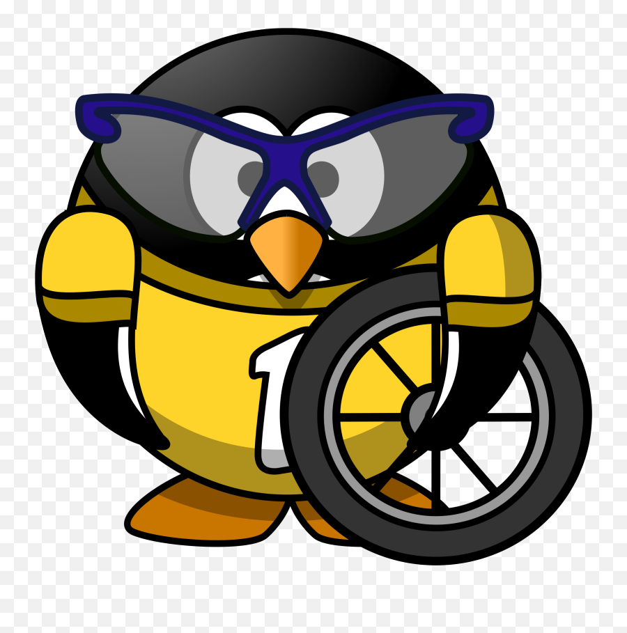 Download Cyclist Penguin - Cycling Penguin Png Image With No Penguin Vector,Bicyclist Png