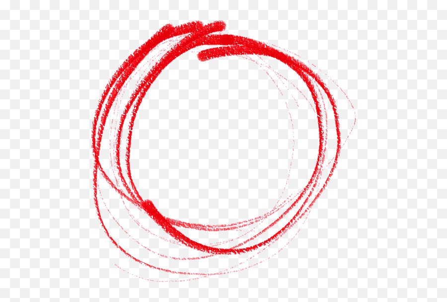 Red Circle Pencil Sticker By Katia Aleksandrova - Circle Png,Red Circle Transparent