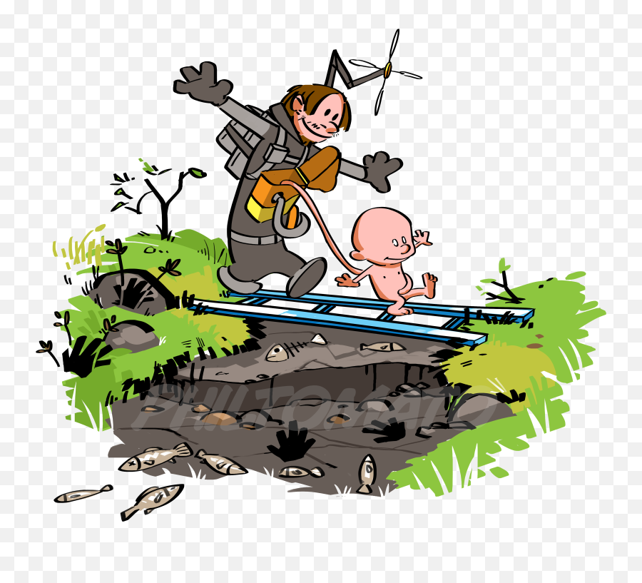 Death Stranding Fan Art Inspired - Death Stranding Fan Art Png,Calvin And Hobbes Png