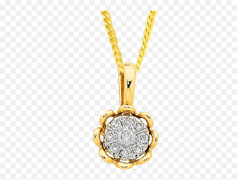 Diamond Pendant - Yellow Gold Diamond Pendant 756959 Transparent Gold Pendant Png,Diamond Necklace Png