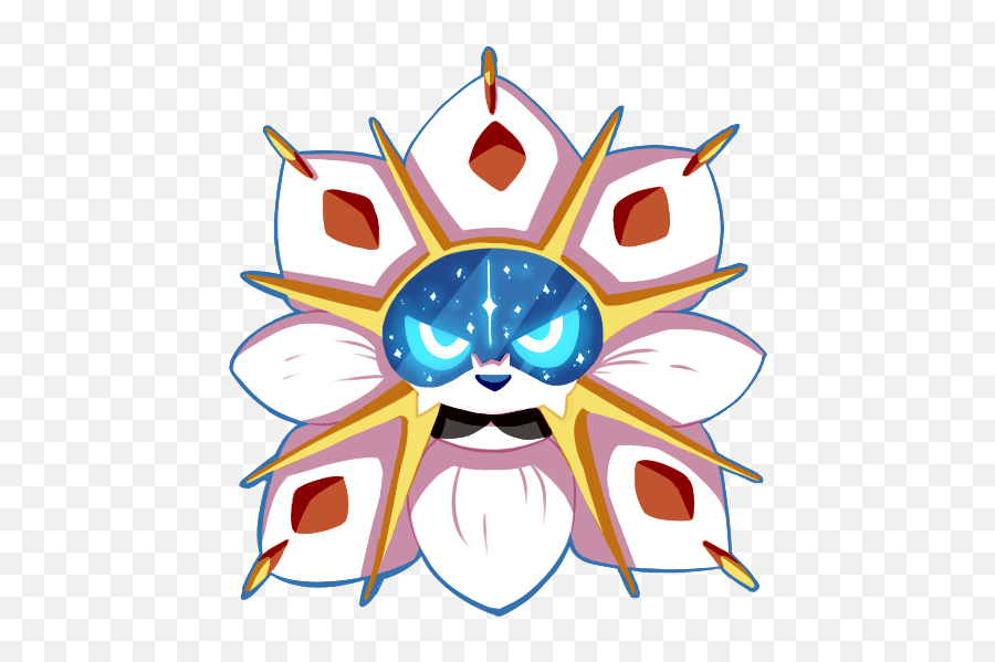 Fn - Artwork Simple Solgaleo Lunala And Solgaleo Kawaii Png,Solgaleo Png