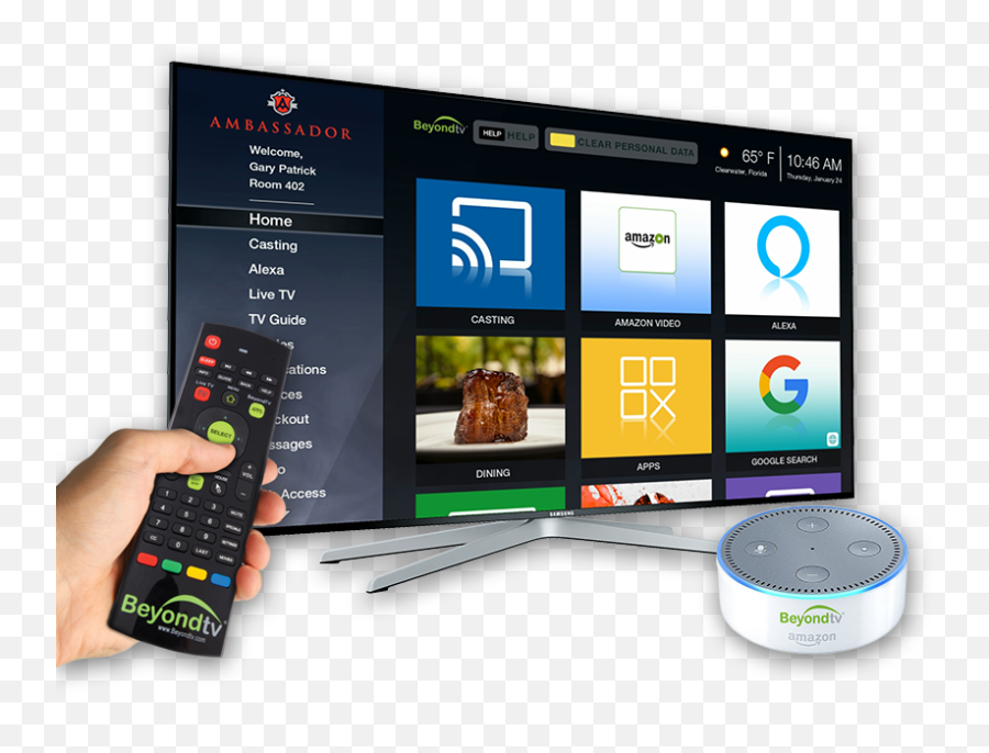 Beyondtv Hospitality Tv Streaming U0026 Casting Solutions - Streaming Devices To Tv In Hotels Png,Tv Transparent