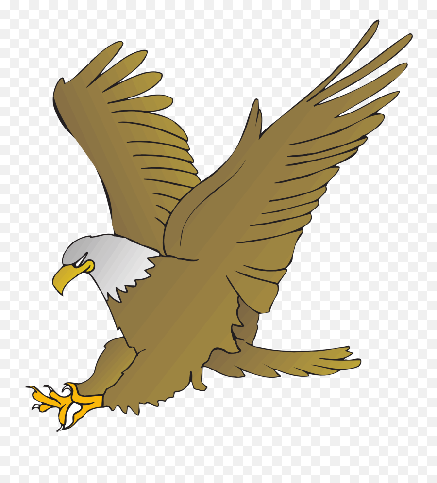 Drawing Of An Eagle With Spread Wings - Animated Picture Of Eagle Png,Eagle  Wings Png - free transparent png images 