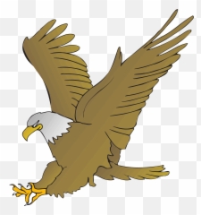 Drawing Of An Eagle With Spread Wings - Animated Picture Of Eagle png