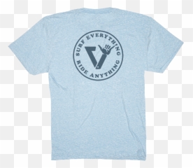 Ala Moana Boys Tee Ice Blue Heather Vissla - Short Sleeve Png,Moana Logo