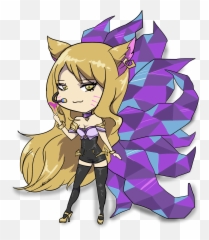 Download Hd Ahri Sticker - Fictional Character Png,Ahri Transparent