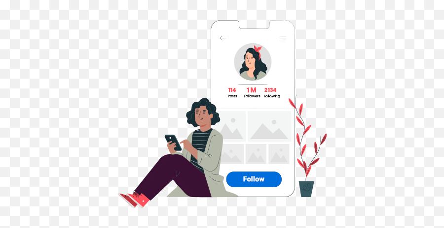 Buy Instagram Followers Cheap U0026 Instant Only 199 Heylik - Follow Illustration Png,Follower Png