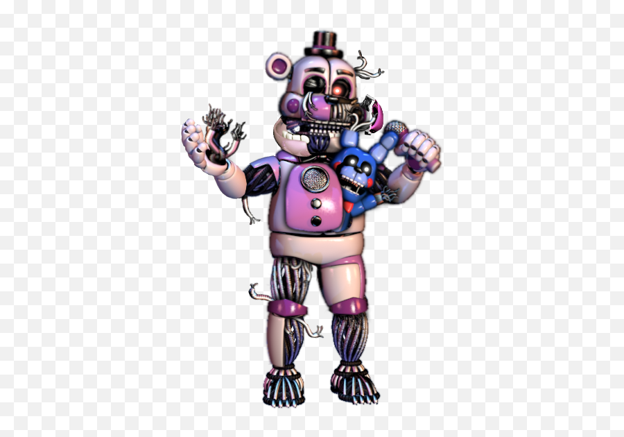 Nightmare Withered Funtime Freddy - Funtime Freddy No Bonbon Png,Funtime Freddy Transparent