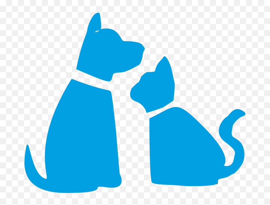 Pets - Dog And Cat Cartoon Black And White Png,Pet Png