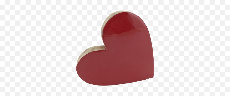 Heart Wooden Glossy Red - Solid Png,Red Christmas Ornaments Png