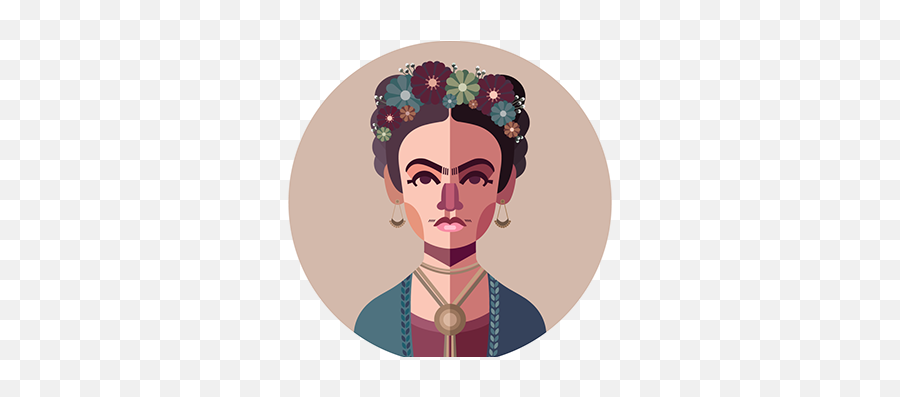 Frida Kahlo Illustration Projects Photos Videos Logos - Bun Png,Frida Kahlo Icon