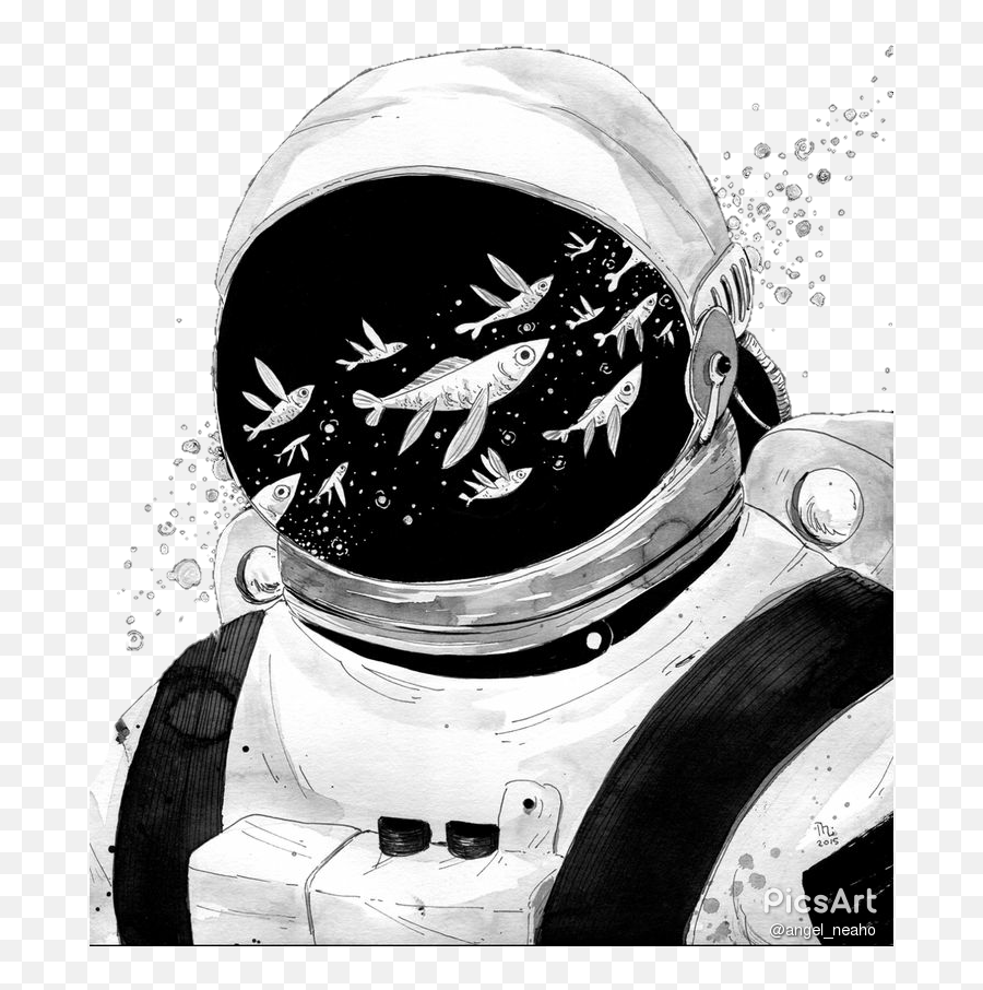 Pin - Aesthetic Astronaut Drawing Png,Astronaut Transparent