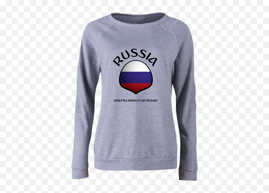 Download Russia 2018 Fifa World Cup Flag Icon Mens - Long Sleeve Png,Icon Hoody