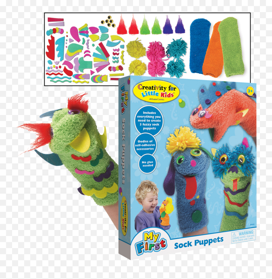 Creativity For Kids My First Sock Puppets Rex Art Supplies - Creativity For Little Kids Sock Puppets Png,Glue Stick Icon Kid