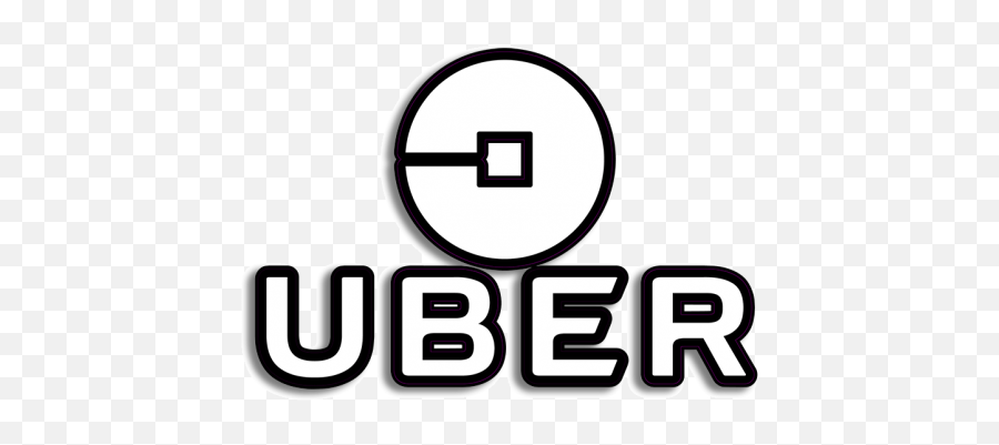 Vinyl Sticker Gloss Laminated - White Uber Logo Transparent Background Png,Uber Logo Png