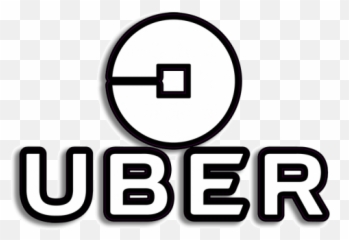 Vinyl Sticker Gloss Laminated - White Uber Logo Transparent Background png