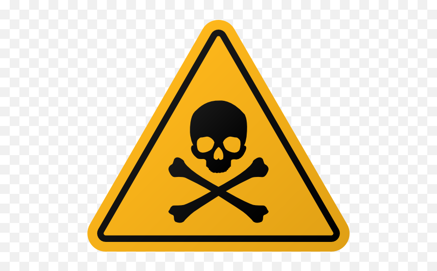 Skull And Crossbones Warning Sign Sticker - Oradea Fortress Png,Warning Icon