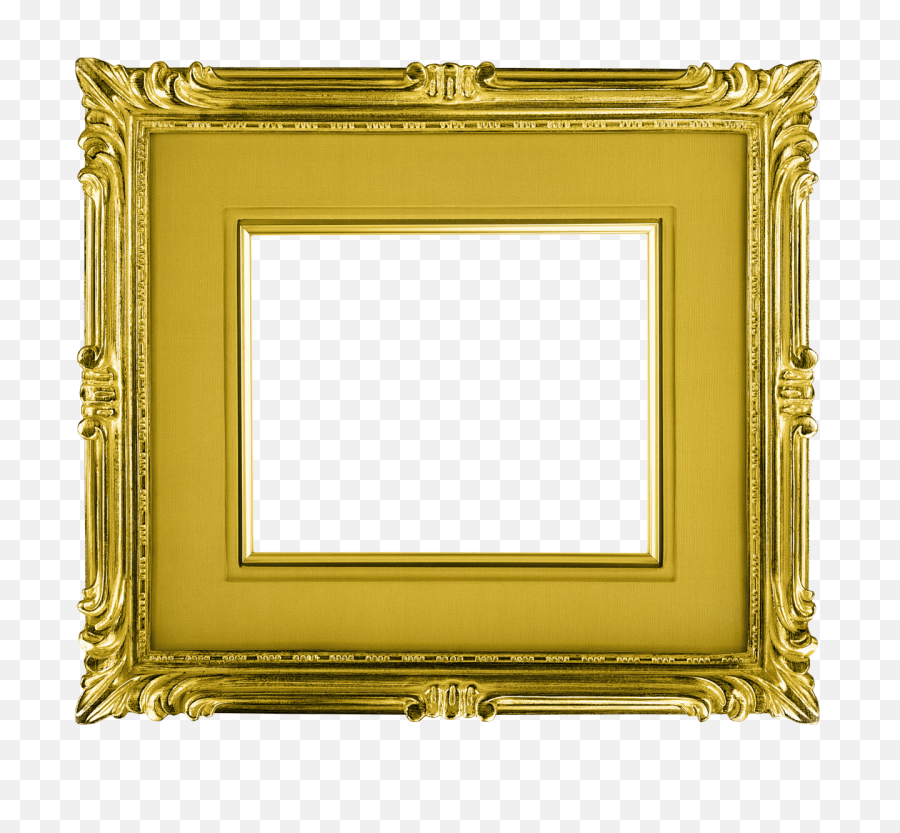 Art Deco Golden Frame Transparent Png - Stickpng Golden Transparent Frames,Gold Picture Frame Png