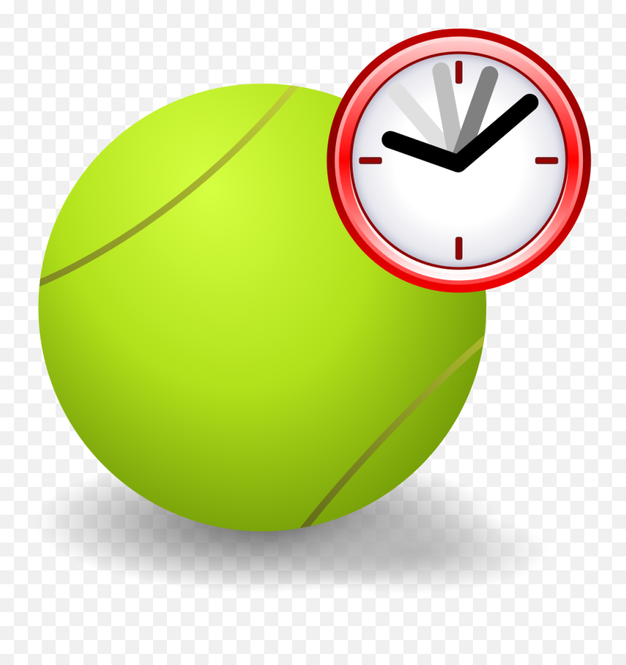 Filetennisball Current Eventsvg - Wikimedia Commons Time Clock Png,Tennis Ball Icon