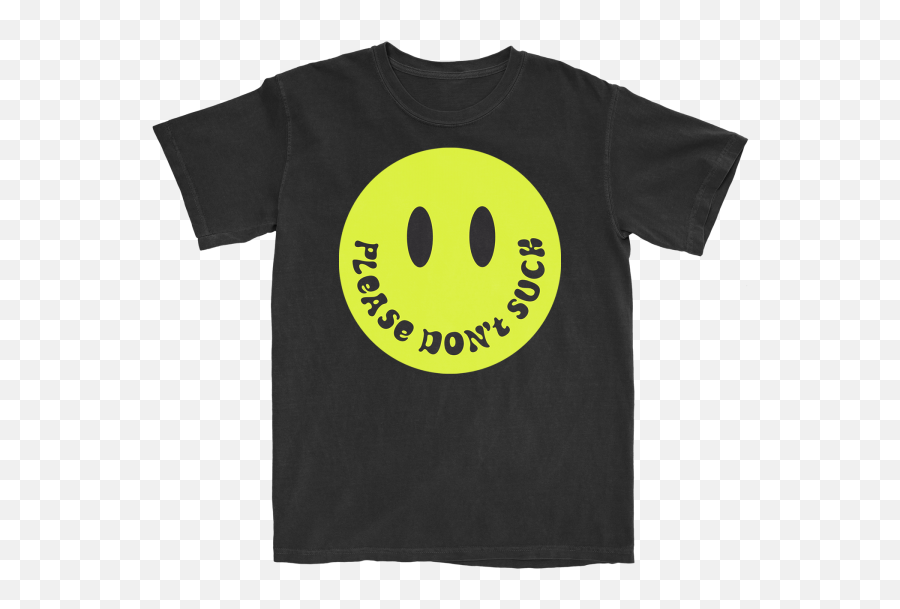 Please Donu0027t Smiley Black T - Shirt Happy Png,Whatever Icon