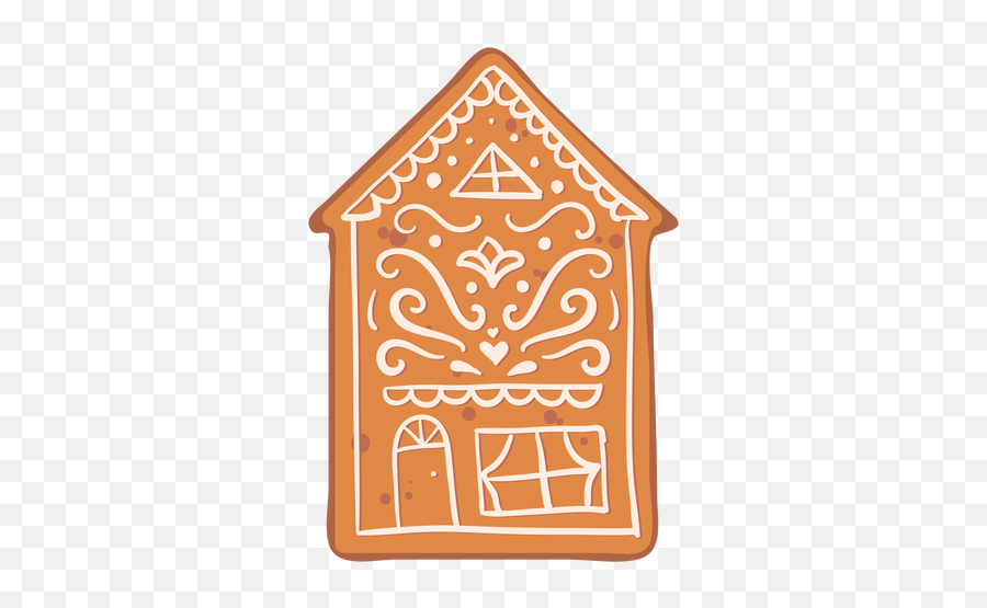 Gingerbread House Cookie Cream Flat Transparent Png U0026 Svg Vector - Language,Gingerbread House Icon