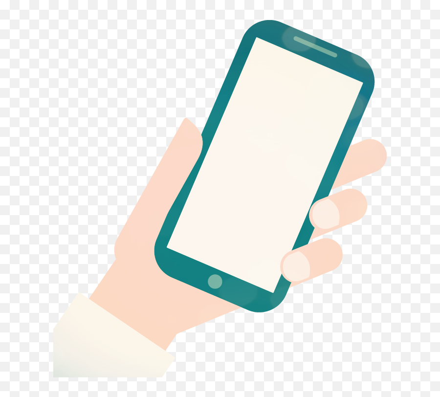 Cell Phone Icon Png Transparent - Person Holding Phone Hand Holding Phone Png Vector,Transparent Cell Phones