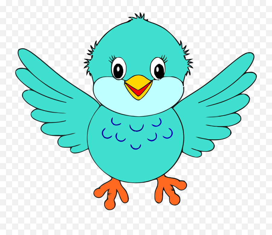 Bird Clipart Little Blue Clip Art Png U2013 Clipartlycom - Bird Clipart,What Is A Png Image